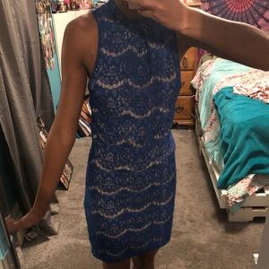 Blue & Nude Dress